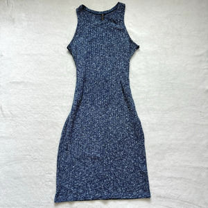 Cotton On Blue Bodycon Pullover Stretch Sleeveless Midi Dress